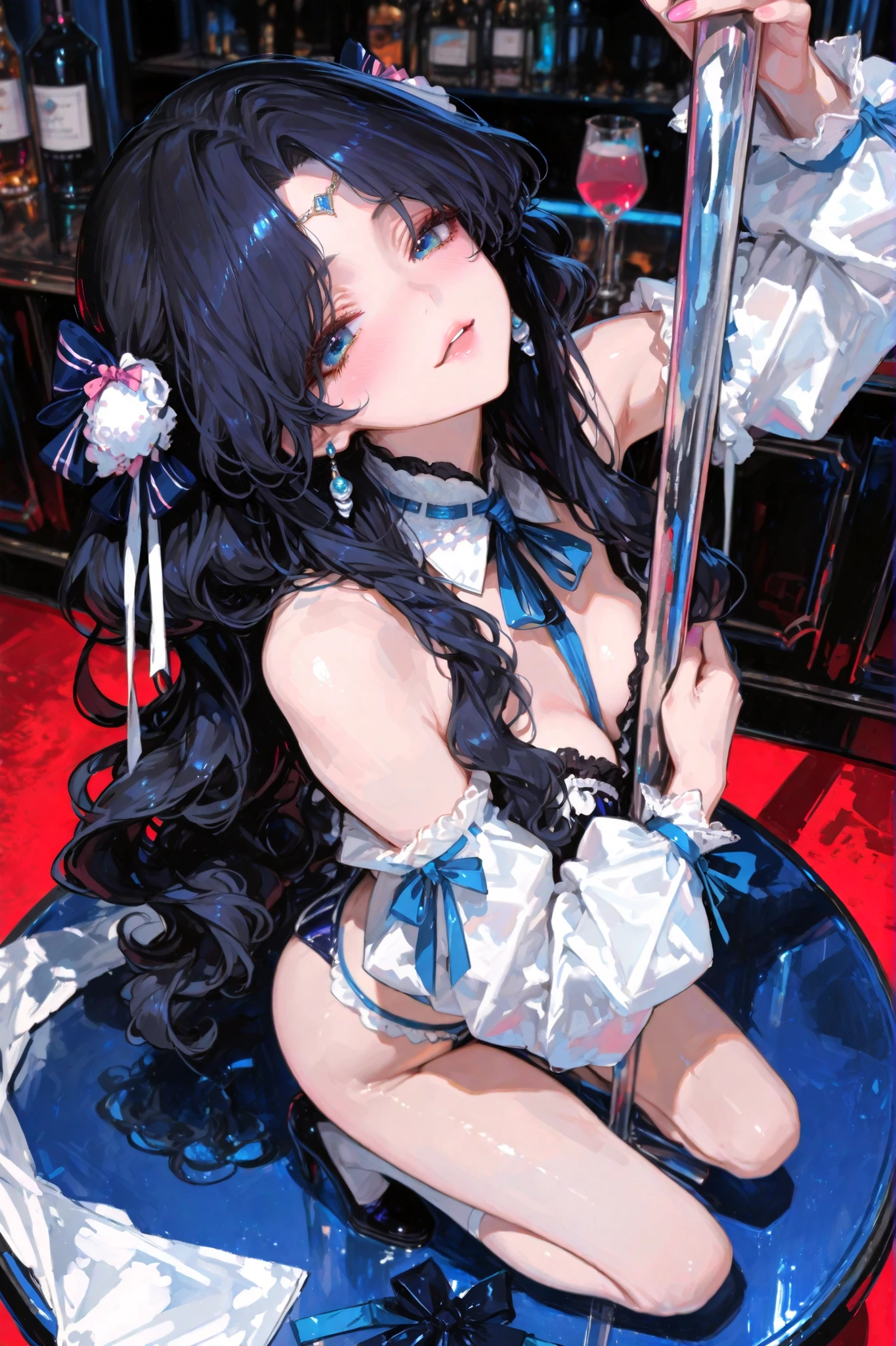 (((masterpiece))),(((High resolution)))、(((8K quality)))、(((Perfect Face)))、(((Korean Idol)))、30 years old, ((Tight vinyl tube tops、Almost sheer)), ((Vinyl Tight Skirt、Almost sheer)), ((Glass High Heels、Almost sheer), I'm not wearing anything else, Looking at the camera, ((Top quality eyes)), Detailed Texture, Full Body Shot, Looking at the camera