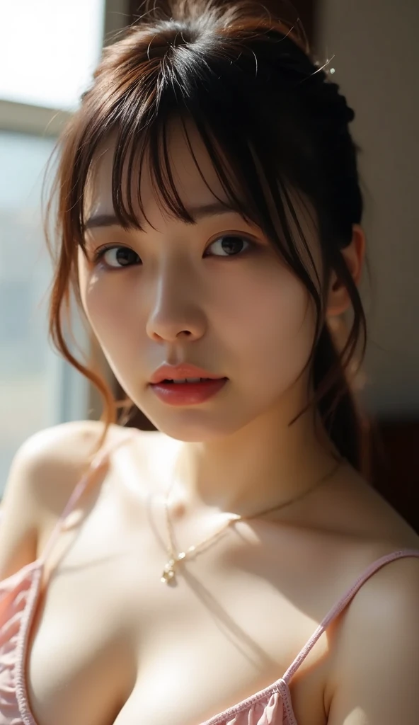 ((close-up photo of face:1.4))、highest quality、女の子 1 people、big and full breasts、Tag、light shines、blur background、Bokeh、outside the house、(street:0.8)、(people々、大勢のpeopleが集まる:1)、(lace trim)Completely nakedの美少女:1.5、hot pants、Completely naked、ピンマカラー close-up photo of face:1.2、Gorgeous(short bob hair、amount:1.2)、Beautiful sky drawn in detail、耳Nipple Ring、 (Upper body:0.8)、soft lighting、Wind、glowing skin、clear face、