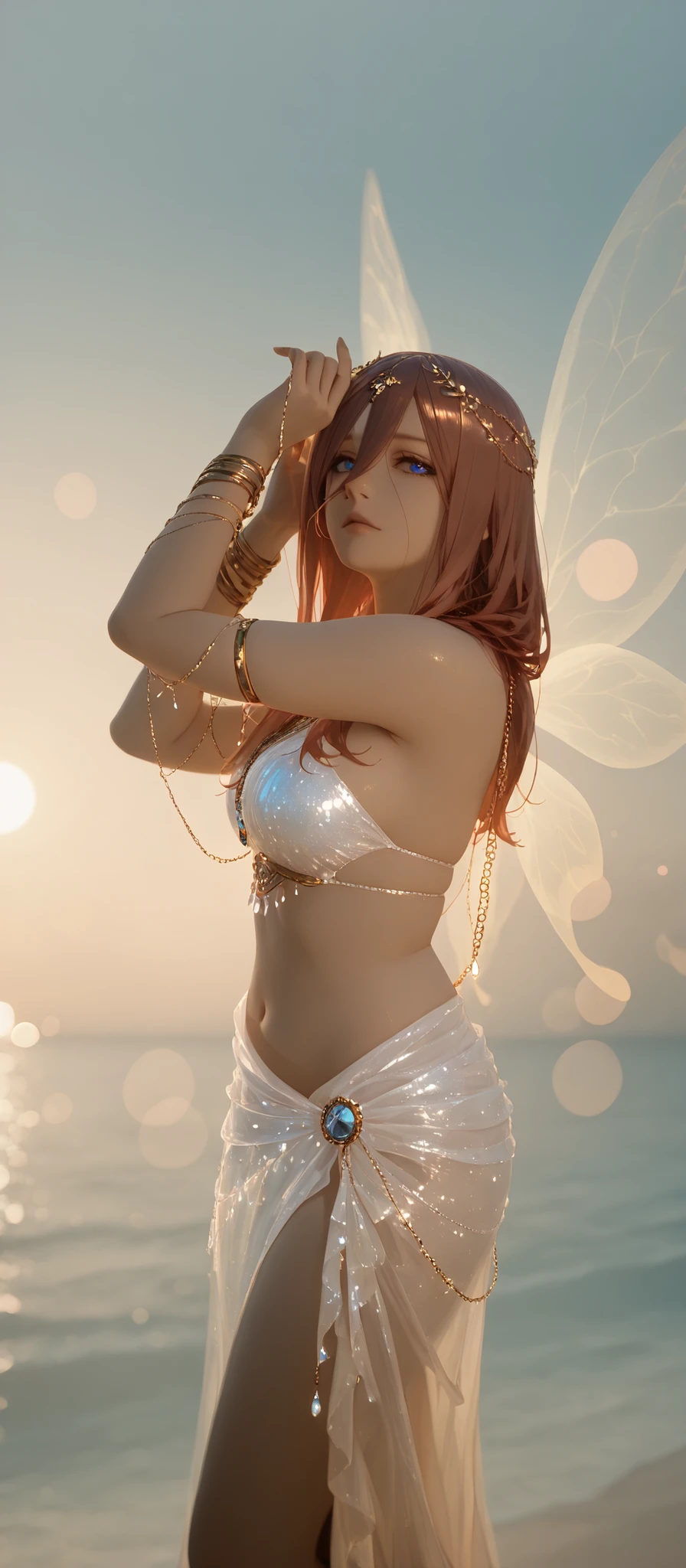 Highly detailed RAW color photo, beautiful young woman, dynamic pose, (wide hips), (detailed skin), (detailed lips), (detailed eyes), (Tartarus: 1.4), (moon: 1.1), (scenery of sunny Greek temple ruins with many colorful flowers), (red curly hair), (shiny warrior armor), (very attractive and beautiful), (sensual), (soft makeup), (detailed face), (smiling), (curvy), detailed and bright magenta eyes, chromatic aberration,  depth of field, soft lighting, masterpiece, best quality, intricate, (lens reflection: 0.7), (flowering: 0.7), particle effects, ray tracing, tone mapping, highly detailed, concept art, smooth, sharp focus, dramatic lighting, highly detailed art, cinematic, hyper-realistic painting, trend on Artstation, 8K, amazing shadows, realistic, (highly detailed background: 1.2), mid-journey art,  several characters, dressed in soft and shiny fabric, gold and silver armor, full body, wearing boots, smiling