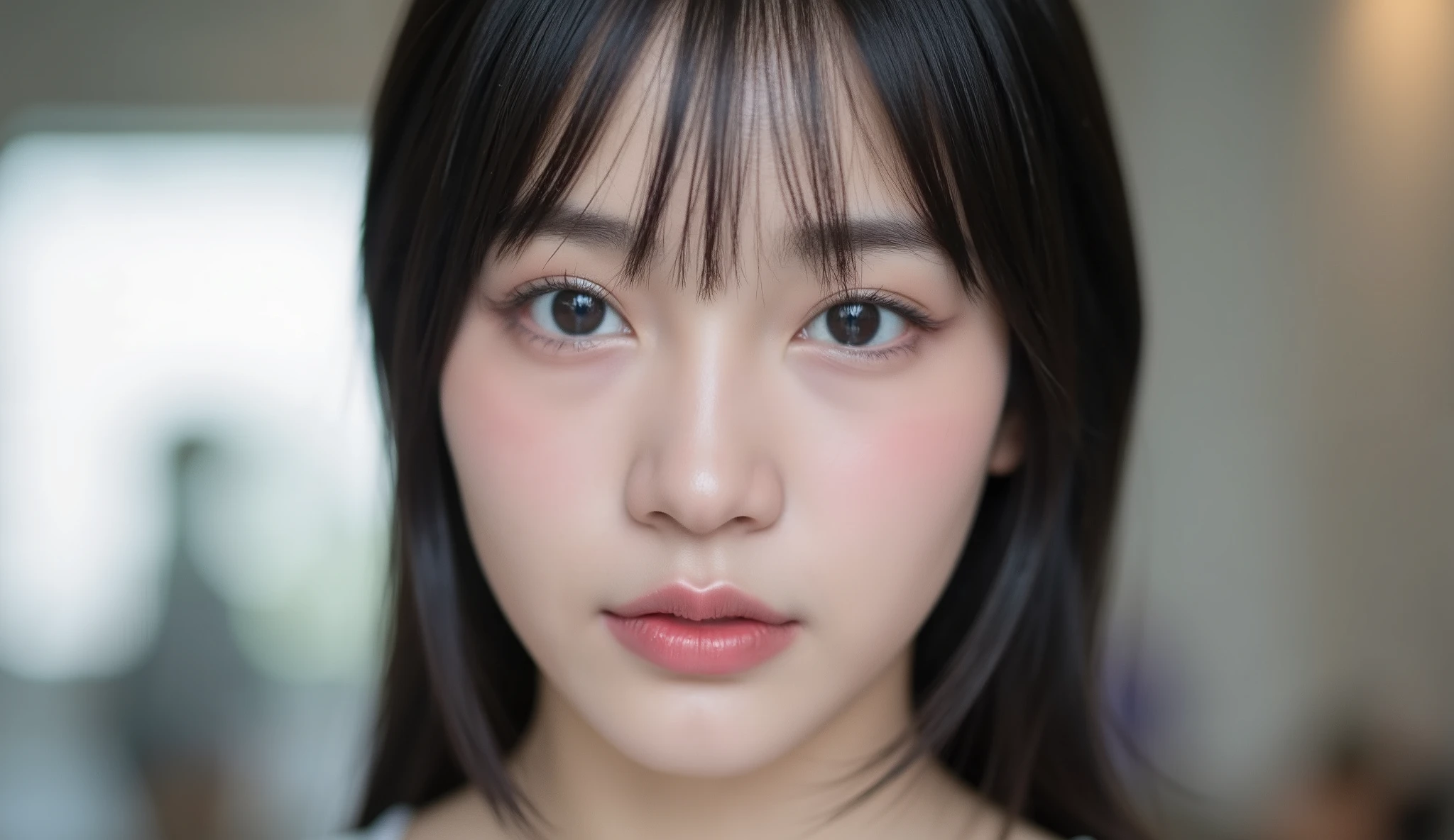 There are 2 people, one male and one female. Nam is a handsome 70 year old Chinese man, chiều cao 180cm (naked, burly, big boy, muscle, penis 20cm, The penis has many black hairs, White hair, White beard); Female is a beautiful 18 year old Korean female student, chiều cao 160cm (Oval face, Beauticians, big eye, pink lips, ngực to, large areola, Pretty face, excessive sweating, naked không mặc gì); sitting posture: Female sits on the man's penis, Girl is licking man's penis, The man touched and kissed her sensitive parts, The man masturbated her; Scene in the company's office