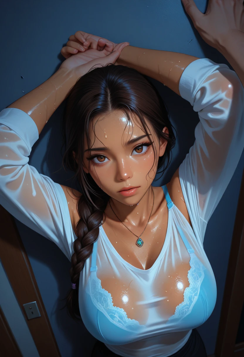 Around 30 years old, (Elegant and well-proportioned body shape), (high heels), (bob hair), (garter stockings and anklets), (spread your legs), wince,(orgasm:1.5),waiting for tongue,(Delicate and elegant light makeup), Delicate and beautiful fair skin, Detailed facial description with double beautiful eyes, Gentle eyes that shine with youth and innocence, Expressing the amazing beauty of youth, Adorable Japan Woman, A beautiful portrait that captures her enchanting charm. (8K, highest quality, masterpiece: 1.2), (Realistic and photorealistic: 1.37), (to office)