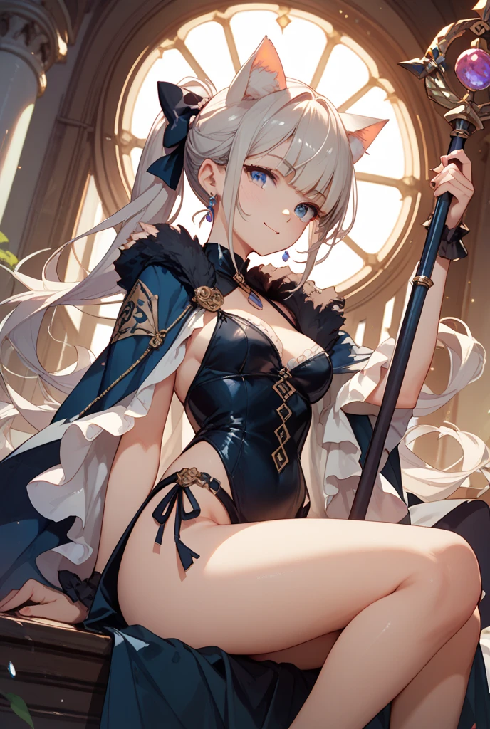 fantasy, 1angel_girl,child, loli,dark_color_hair, medium_bob_hair, long_bangs, halo,bare_shoulder,thighhighs,silver_armor, waist_armor, large_breasts,angry,smile,open_mouth1pair_wings, dynamic_ pose_fighting,floating, bare_crotch, covered_nipples, covered_pussy,headgear,gauntlet, greaves, pelvic_curtain, city_sky_background,slightly_spread_legs, solo, groin_naked,(masterpiece, best quality, best quality, official art, beautiful and aesthetic:1.2), (1 girl), very detailed,