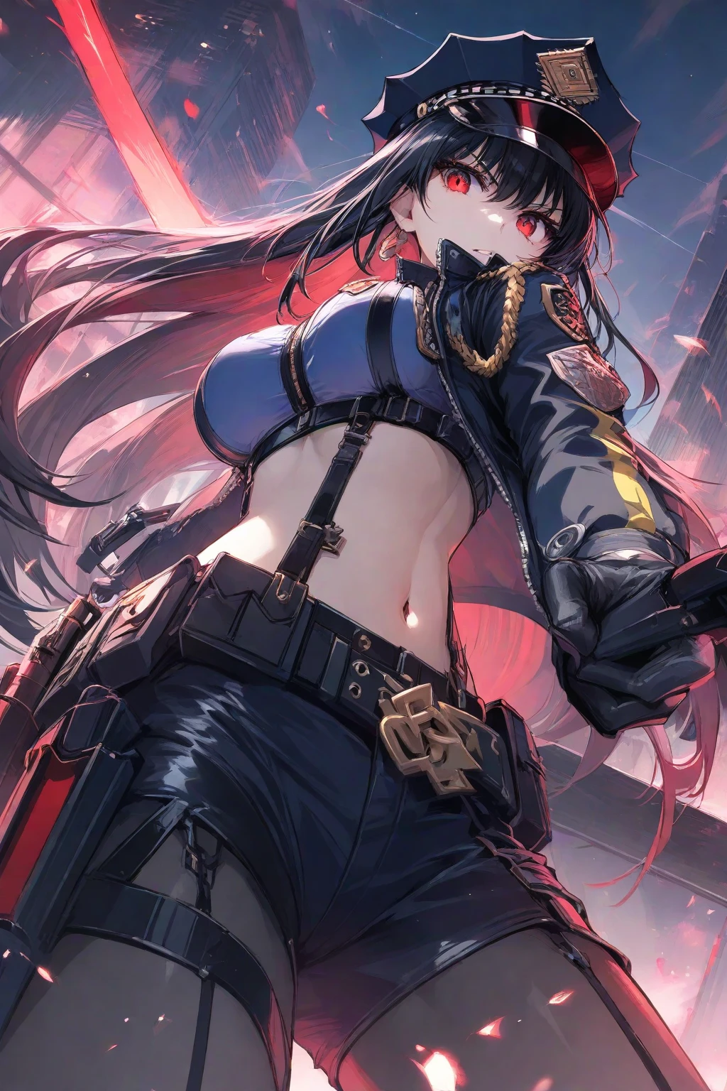 masutepiece, Best Quality，Squat ，Crab crotch，leotard，highleg, Elegant, 1girl in, thigh high boots, well-muscled，Cute, blushed, Looking at Viewer, From  above,, Mini skirt, White and black striped T-shirt, Blue eyes, Beautiful eyes, Beautiful background, light Particle, Sun rays, Dramatic Lighting, Outside, shiny, Realistic, masutepiece, Best Quality, Ultra-detailed, Detailed, Scenery, Beautiful detailed eyes, detailed hairs