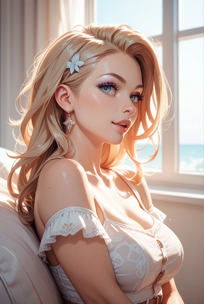 Danseuse irl French cancan plume bleu blanc rouge