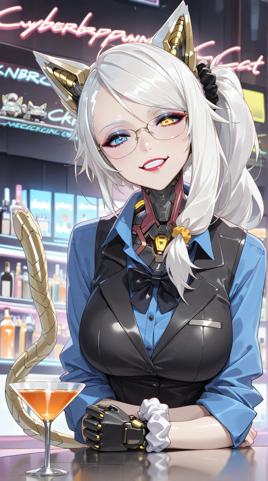 tmasterpiece,(tmasterpiece,top-quality,best qualityer),1girll, jewely,耳Nipple Ring,choker necklace,bangle, hoop earings, , Long hair and long meat, Blonde hair,(Black color hair,Silvery-white hair,Maroon hair, solo, ssmile, looking at viewert, motorvehicle,The Car, Sports cars,groundvehicle, Sat down, exteriors, daysies, medium breasts,Open navel, , floral patterns, grinning smile,collars,Laser cloth,(black leather bodysuit), laser,holy rays,gold foil,Gold leaf art,glitter drawing,Correct anatomy,Detailed face, Detailed eyes,Chest exposed,(miami, night life), (abs), leopard print, glasses, labcoat