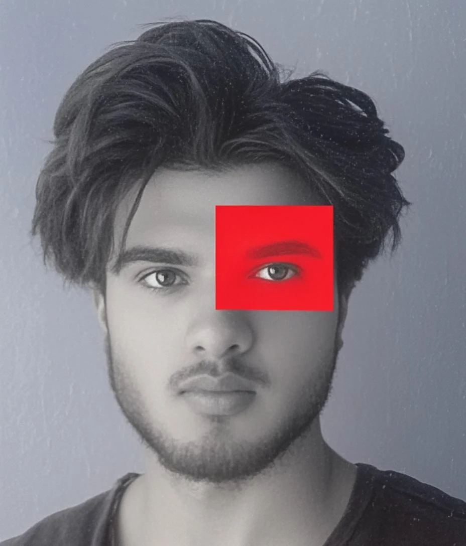 Background is red 