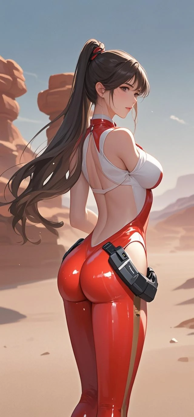 Rey Ayanami from Evangelio, Perfect Face, High Resolution, Detailed, Evangelion, Full Body, Bikini, muscular, ((big ass)), enfhasis on the cotch