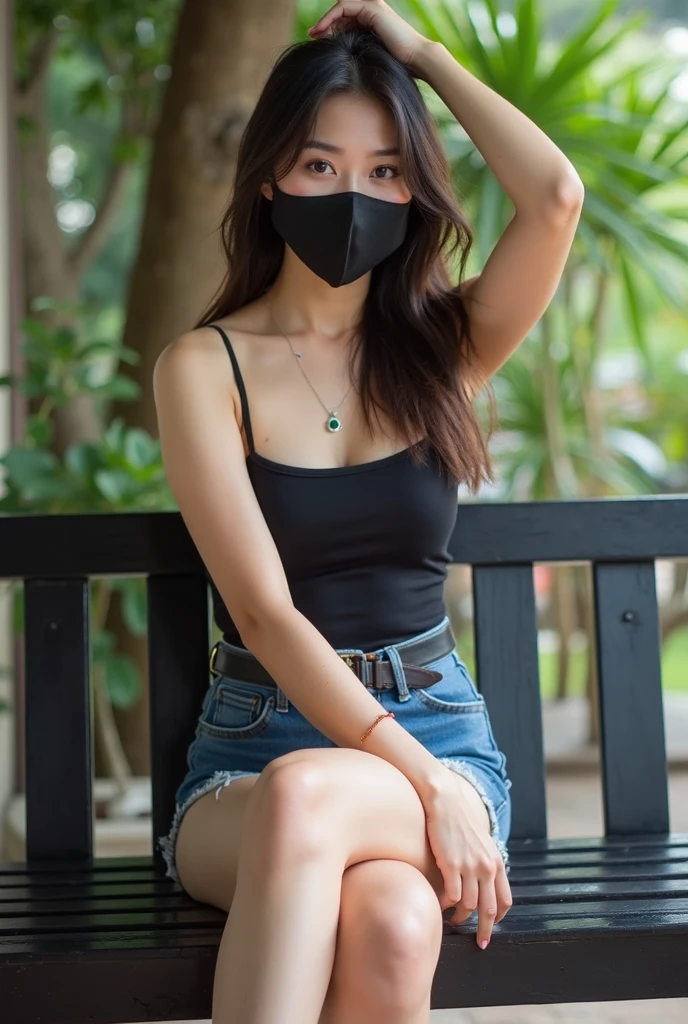 masterpiece, best quality, Surreal, Ultra Detailed, 8k resolution, RAW photos, Clear focus, (A girl in the forest),Asian woman in a blue top and white shorts posing for a photo,  bump，Full body posture, Solitary, Perfect body, Become a, 32 inches in the ,(a charming smile:1), ( pose)，26 years old, light,White shoes，Nozomi Takemura, Yasumoto Oka, Chiho, Ogata Aoi, Motto Cave, Yoshitomo Nara, Kakinuchi Megumi, Harumi, Kojima De Ami, Beichuan Marin