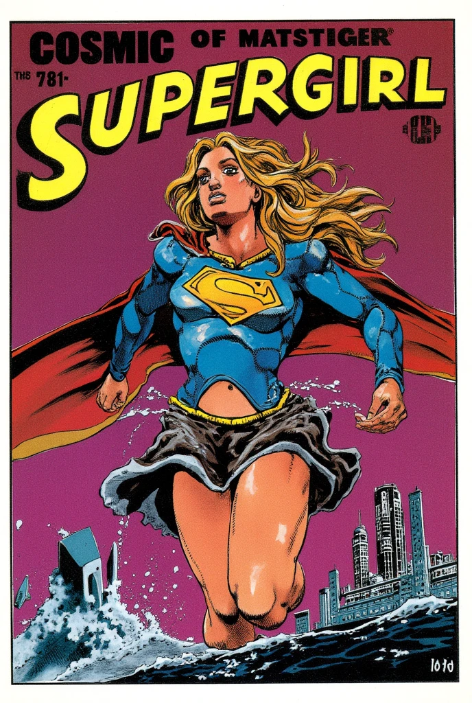 uma mulher em um traje em uma capa de revista com uma bolsa, Supergirl, Destaque no Artgerm, quadrinhos artgerm, Artgerm e Lois van Baarle, estilo artgerm, Artgerm JSC, como visto no artgerm, estilo artgerm, zenescope, super-hero girl, Artgerm e Warren Louw