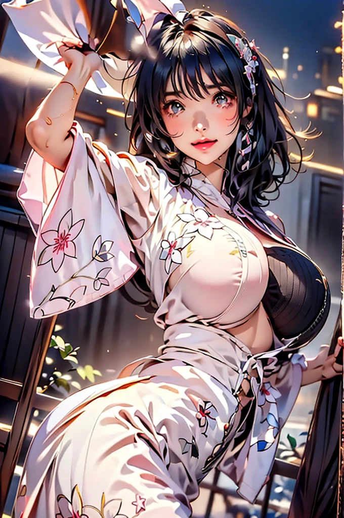 Attractive long black hair、Beautiful woman at 32 years old、Double eyelids、tthin eyebrows、Sleeping in a snow-white bed、No Underwear、Open your legs wide and look inside your thighs、You can see the whole body、Yukata gets wet with sweat and sticks to the skin、1 thin white see-through yukata、very large breast、The color and shape of the tip of the chest is visible 、You can see the color and shape of the areola、Looks a lot of pubic hair、The entire chest shows through、