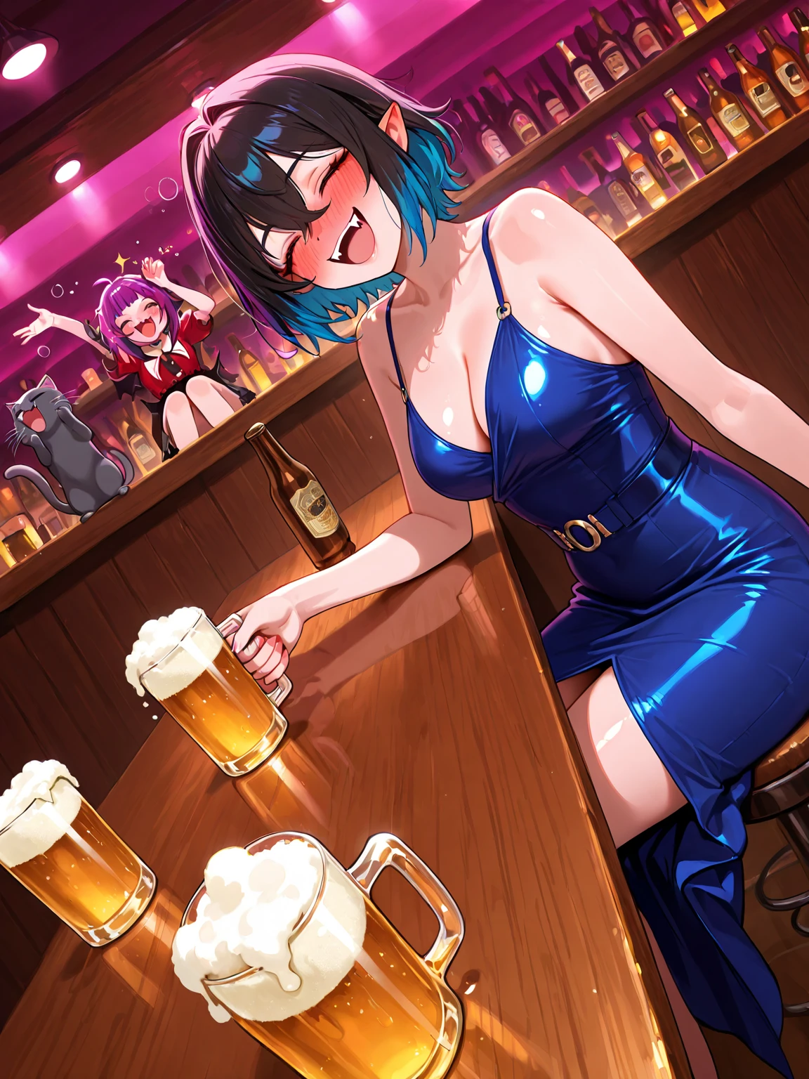 NSFW,masterpiece,Highest quality,High resolution,Super detailed,Sinon\(Sword Art Online\),Sexy Playboy Bunny,Streaks,Large fishnet stockings,Embarrassed,expectant face,(Estrus),(Lust),(Oho face),blush,casino,tray,(Elderly men),A man puts his hands on her waist and hugs her,Being sexually harassed,(Molester),(Body touch),Wet,(Sex slave),(Service),service,(Group Sex),Nipples,Sedentary sex,Leg spread