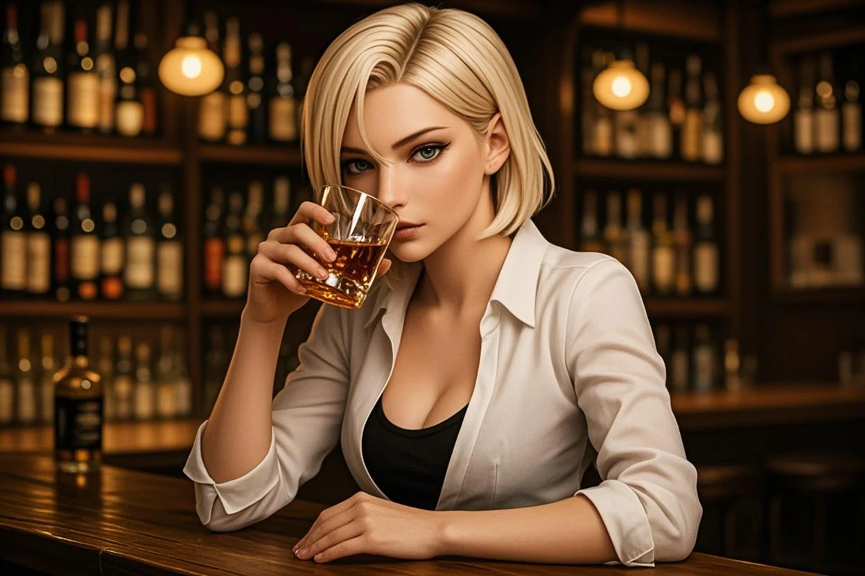 (Animated masterpiece:1.2), (Photorealistic Caustics:1.2), (Volumetric Subsurface Scattering:1.2), (Strong shadows appear across the face:1.2),
Product Photos, Film Noir Boardroom、Female model prominently holding a whiskey glass and a cigar、In a completely different expression