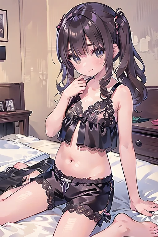 (masterpiece, best quality), (highly detailed), tow girls, 4yo kids, Kids Print Underwear, sleeping,
