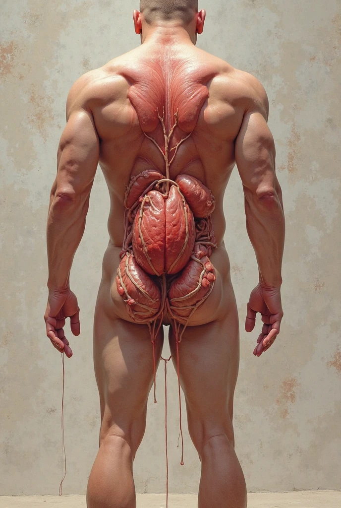 Create a tattoo design of a human figure in profile, walking and carrying an anatomical heart in one hand and a brain in the other. The phrase 'I'm doing everything I can' can be written along the path that the figure takes, with fine lines that highlight the journey of effort and perseverance."