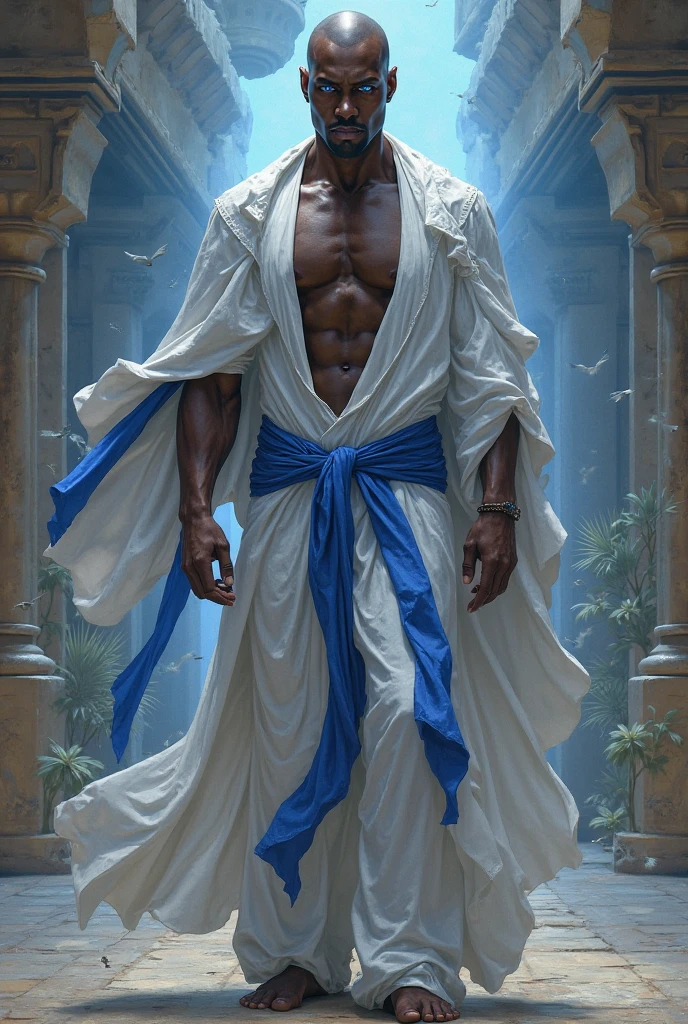 A young and handsome man stands in the center of the scene,Four phantoms appeared behind him,Each phantom represents a heroic spirit。The man raised his arms,Unfold your body,Exudes powerful energy fluctuations。Everyone looked at him in surprise,The gaze was attracted by these four heroic shadows。