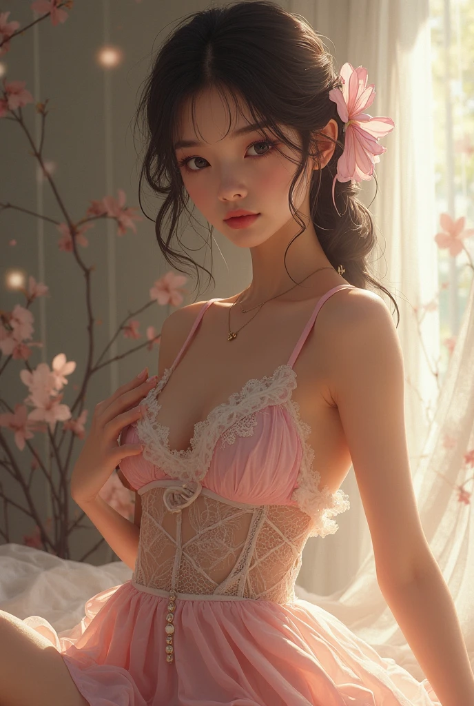 {{{{{3,318 trillion pixels high resolution, nsfw, Realistic scenery and lovely girl who is moaning madly as she masturbates with her fingers in her cunt for the first time, A full whipped deep cleavage rapidly emerged, thicken the lips look pretty, Boobs are fluffy and bouncy, Tits that get rounder bigger her deep tight cleavage}}}}},{{{{{Her pubic hair thick, A neat girl who stands on her knees and opens her crotch traces her crotch with her fingertips and with a moan experiences her first climax and becomes a little more mature and innocent masturbator, It's too clean and innocent to see her go into her own world nipples out mouth open panting and masturbating as she climaxes over and over again, The moment when the eyes of the heroine's girl are replaced with kaleidoscopic irises, magical in a romantic Cylindrical crystal herbarium showcase filled with oil, Herbarium-soaked her tits become so plump that they break the blouse of an even smaller-sized girl and her hair grows longer and sexier while she still looks like a girl, Cuteness preserved forever shining in exchange for life from her, wearing cute ribbon blouse and skirt, frills scrunchie on her wrist, her beautiful slender underbust, slender curvy cute waistline, an lewd fetish for lips and necks and waistlines, her clearer nip line from underbust to hips, gloomy straight wig, thick vivid lips}}}}},{{Extremely detailed}},{{{{{heroine girl's Sexually unused body with pure and innocent aura}}}}}