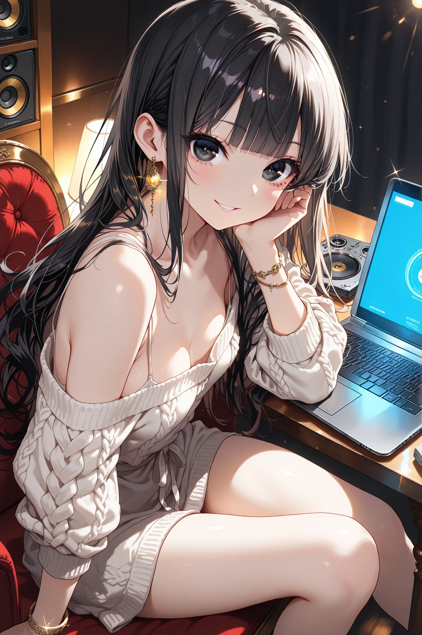 ((Anime girl with brown hair hair and white very short dress with necklace, beautiful character painting, soft anime computer graphics, realistic anime art, beautiful anime woman, Cyberpunk, futurism, tight jumpsuit, anime girl rendering, Makoto Shinkai and Artgerm, realistic 3D anime style, anime realism style, digital art in anime style, , very sexy, beautiful anime girl, random angle)), ropa corta muy delgada y ligera com el aire, transparente como el aire,