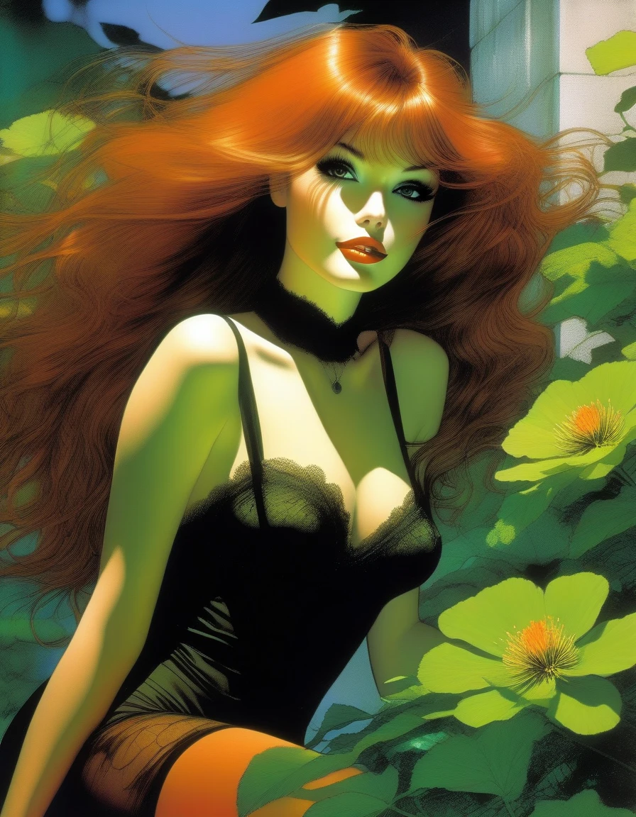 club, artwork inspired by Bill Sienkiewicz, vivid colors, intricate details, oil.
