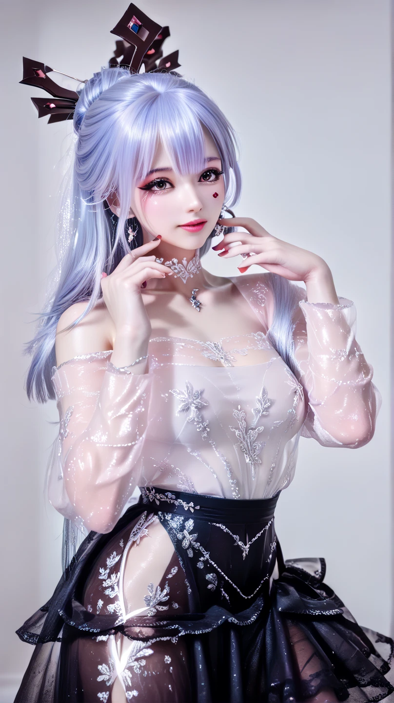 beautiful swedish model who controls poison、lipg-loss、intense makeup、look at the camera、full body Esbian、、sparkling poisoned flower costume、、、、shiny sparkling multicolor hair、secrete poison、skull hair accessories、net tights、shiny sparkling flowers background