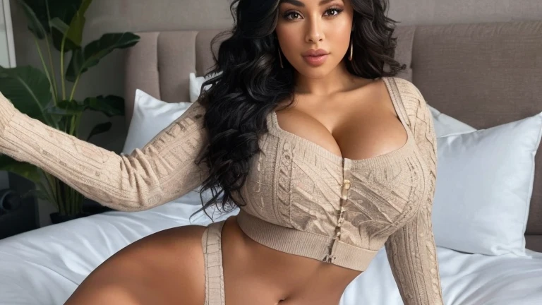 Generate a cozy photoshoot featuring a woman in her house dressed in a full body easter bunny ears cute cosplay. The charismatic ((afro-latino)) influencer should be mid-twenties, she is 5'5" tall. She has long black curly hair. She possesses an athletic curvy figure, emphasized by her medium breasts. Her complexion is flawless, adorned with a warm, sun-kissed tan. Her expressive hazel eyes radiate sadness, reflecting her relaxed and sad demeanor. She has ((perfect fingers)).
The setting is her charming living room, creating an inviting and relaxed vibe. She lies on her couch, where the TV plays. The living room exudes a welcoming and homely atmosphere, adding to the charm of the scene.
The photography should emphasize the serene and charming nature of the scene, with photorealistic details, path tracing, specular lighting, volumetric face light, path traced hair, visible shadows, and an intricate, hyper-realistic