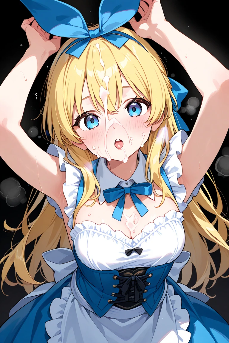 (8k, Highest quality, masterpiece:1.2),The girl is in a cowgirl position, looking down at the viewer、The girl is looking down at the viewer、Beautiful girls,Young Face，Innocent look，Flat Chest，Redden the hole，Mouth shape before kissing，A see-through white dress，(Underview)