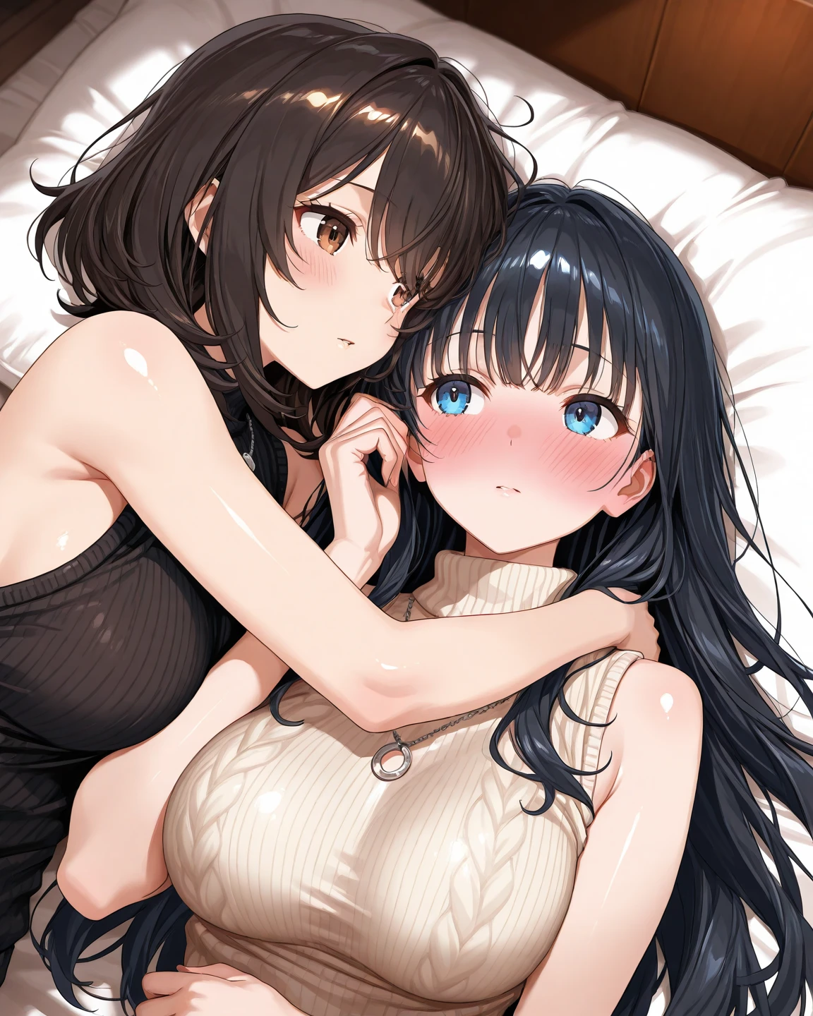Your two headed massive fat wife conjoined to your fat daughter fully clothed with a modest pajama set on their shared two headed body and scratching her crotch in bed. Your daughter is clearly asleep and snoring with her mouth open while she’s conjoined to your absolutely beautiful wife on such a massive two headed body. 