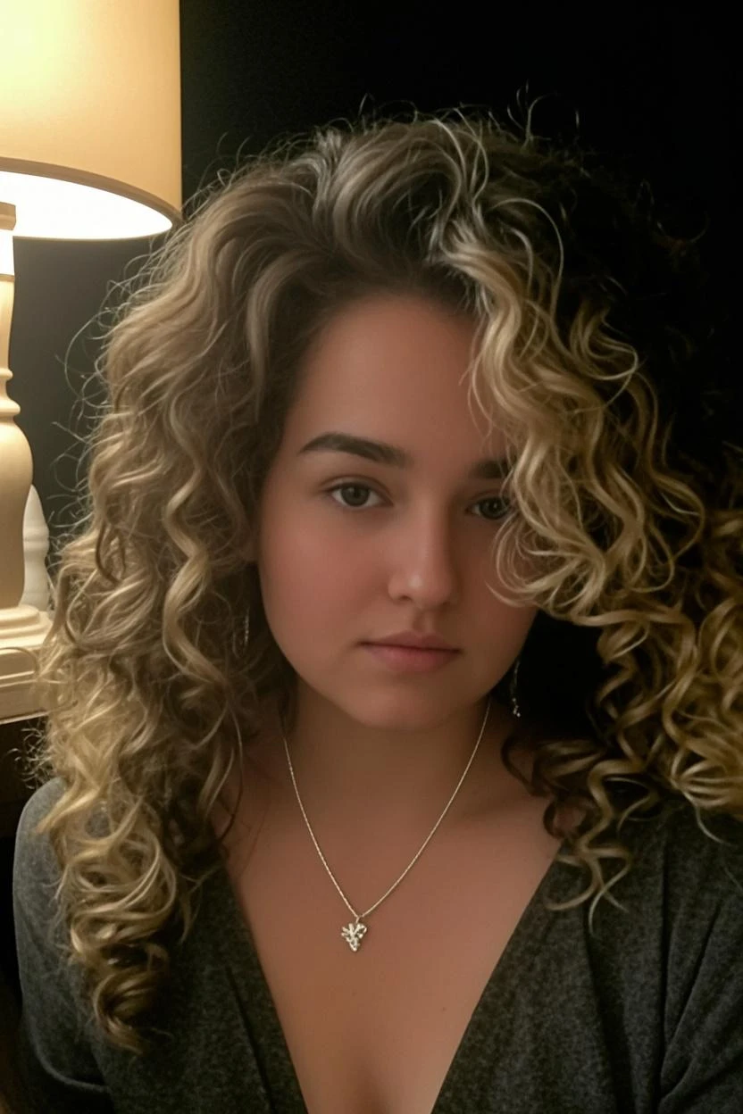 Baby curly blonde hair, child 4 years, ume , filha