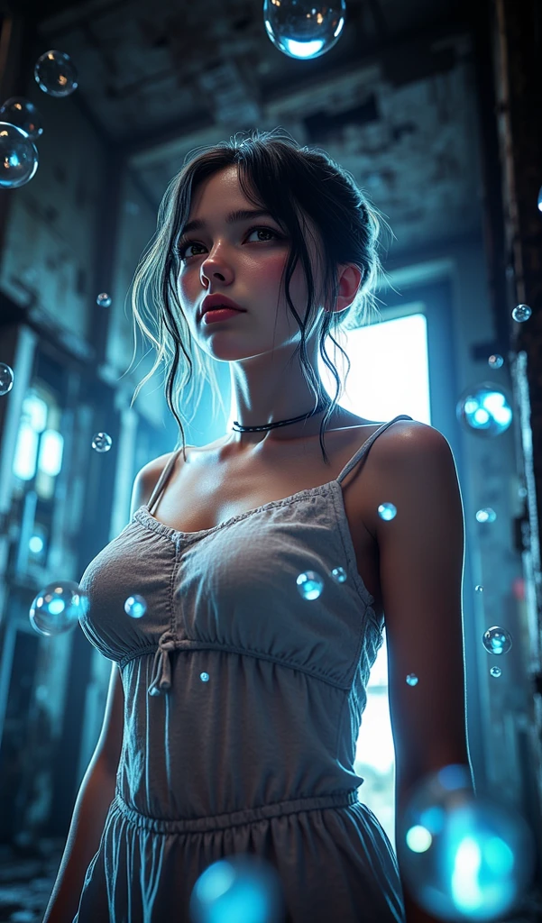 (Photorealsitic:1.4)、femele、26 year old、Soryu Asuka Langley、Eva Unit 2 pilot、huge tit、A slender、((((Wearing a pilot suit with slits that have very little fabric area、she is wearing a blue-gray pilot suit.))、top-quality、extremely delicate and beautiful、hight resolution、beautiful lighting、1girl in、tall philanthropist、Earth Eye、Brown hair、(So real that you can mistake it for a photo)、lighting on the face、illuminating、Wet eye makeup、face perfect、(Ultra-detailed eyesnose-mouth-tongue)、sexypose、lighting on the face、(The upper part of the body)、、((Looking Up)、(Staring overhead)、Wet eye makeup、face perfect、(Ultra-detailed eyesnose-mouth-tongue)、(begging forgiveness)、((White the, translucent, Sticky liquid adheres to the inner thigh、skin is wet))、((((Sexual References)))))、