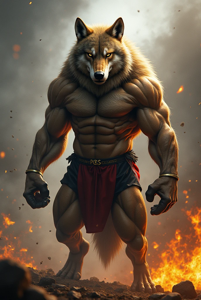 bloody warrior wolf