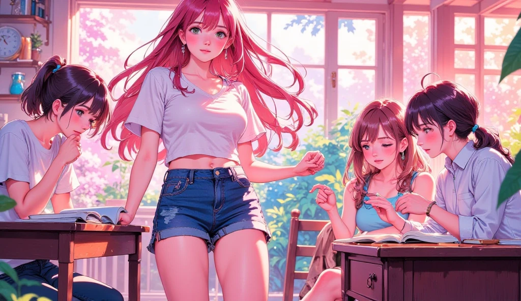 Home
Studio

Works
Model
Personal
Generate
AI Chat







Tashinga Chidyandunge
KentyMI





Try
Prompts
Copy
(((anime))), ((animated)), (GAL), medium hair, (braid hair:1.3), (blunt bangs:1.2),two-tone hair, blonde hair, (pink hair), round face, red eyes, (drooping eyes), (((tareme))),Pink Lip,piercing,necklace,[black skin], light smile, ((((cute)))), beautiful, 1 girl, solo, (cardigan:1.4), [cleavage cutout],beautiful background,(classroom:1.5),evening,sunlight,backlighting,masterpiece,best quality,exquisite,8k,absurdres,super fine illustration,(looking at viewer)
 INFO
Size
1024X2048
Date
Jun 17, 2023
Type
upscale
MeinaUnreal

Comment(0)
Add Comment
Explore Related
6
1
2
2
1
3
© 2023 SeaArt, Inc.
Terms
Privacy