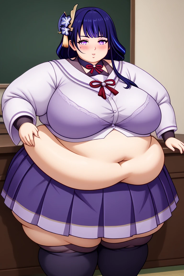 Fat obese sssbbw gluttony high school girl huge huge xxxxl size belly