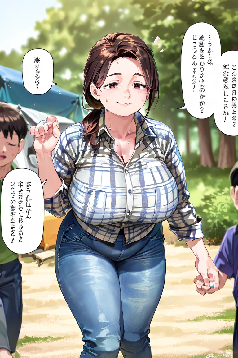 50 year old mature adult woman、Men are surrounding a girl while holding their dicks、Teasing Smile、ejaculation、ちんこから、at the park、Bukkake for girls、Thick thighs、、Males are huddled、Plump Mature Woman、