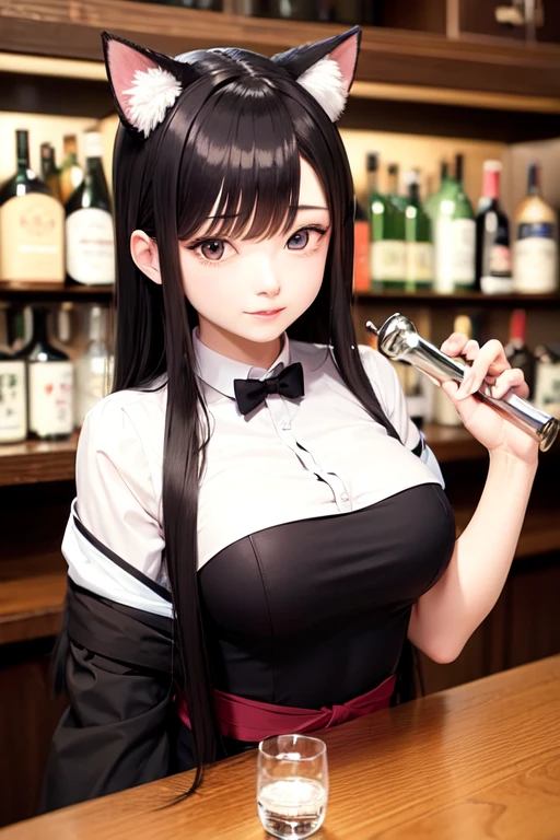 masterpiece, best quality, very detailed, high resolution, expensive resolution, high resolution, 4K, 8k, Unity 8k wallpaper, highly detailed CG, masterpiece, 2D, 3D, beautiful details, depth, fine texture, best quality: 1.3, perfectly focused, crispy skin, he,
Very cute anime girl, two girls who are employees of a night bar, sexy dress, big breasts, expensive pink medium long hair and brown short hair, two girls, night bar, mole under eye, looking at the viewer, expensive, blush, mole, lips parted,, heart, pink eyes, choker
