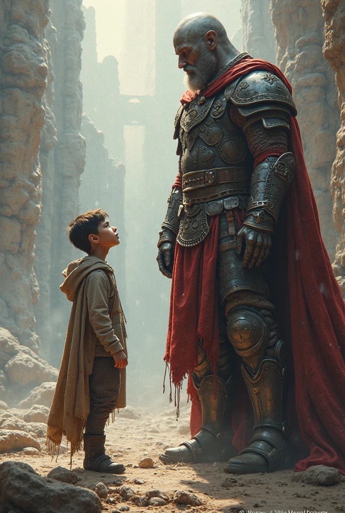 One of the king's men shot an arrow at a ten-year-old boy.