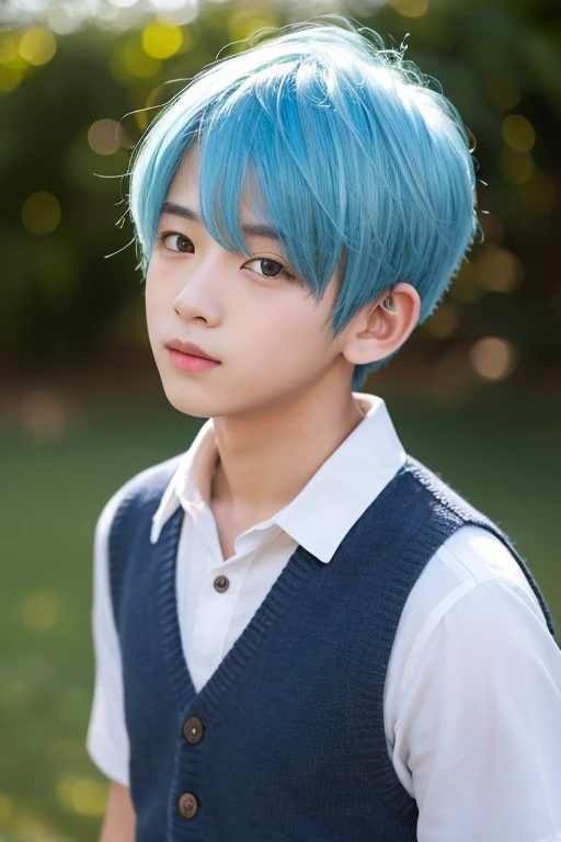 Blue-haired boy
