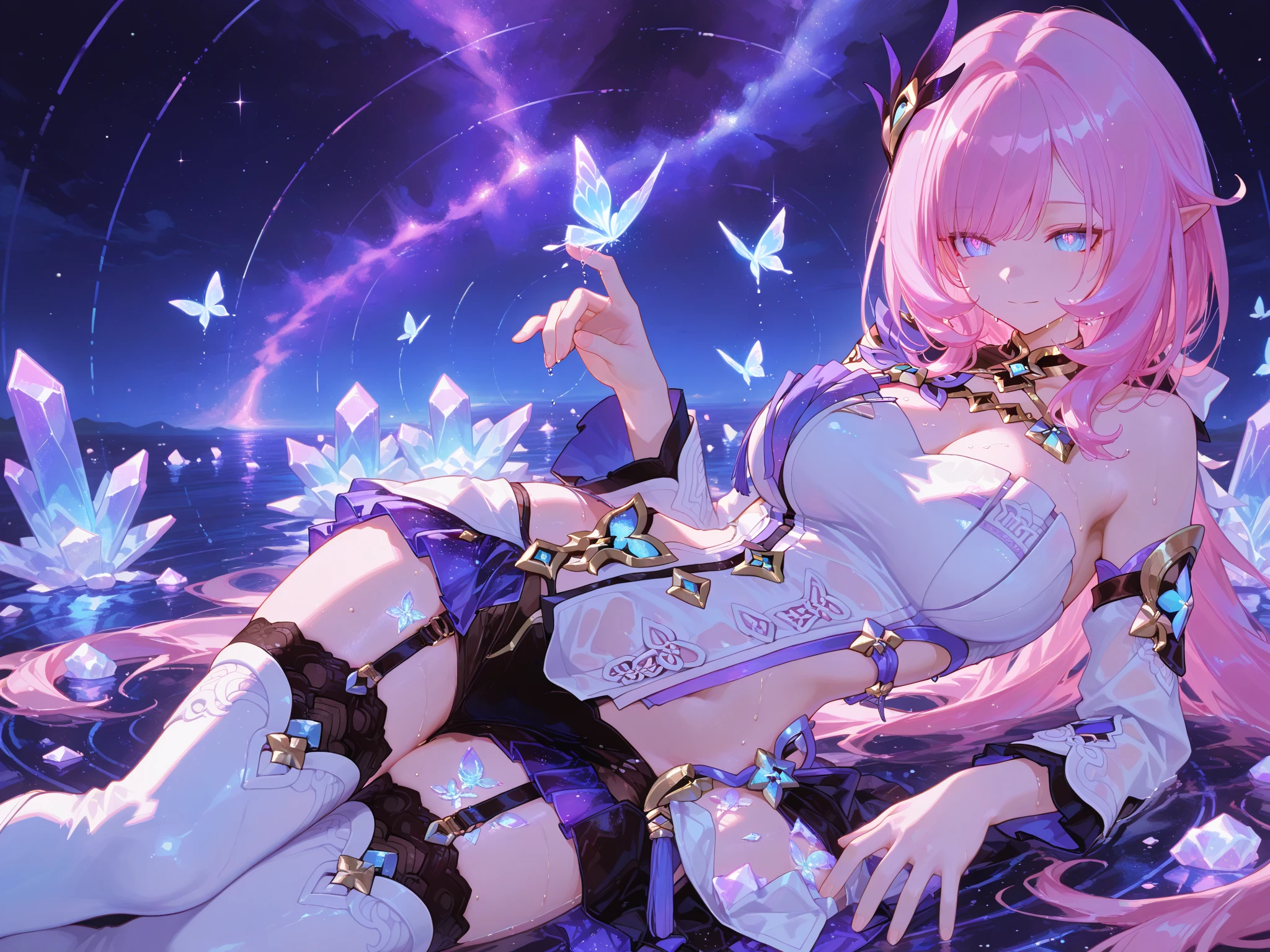 Lots of blue butterflies、Background Black、Line art、Neon LightThe overall look is dark,Blue glow, Glowing Blue, Glowing Details!, Glowing Aesthetics, Shining with Magical Light, White Glowing Veins, Glowing Details, Shimmering with Colorful Lights, Bioluminescent Skin!, with Glowing Blue lights, anime characters; full body art, Glow effect, Luminous veins, Blue light. fantasy, A cartoon girl in a glowing outfit sits on the ground. The neon on her body is the light source.
araffe girl in a black dress Eat sushi and a cup of tea, Very beautiful and cute catwoman, Eat sushi, Cute core, Charming cat girl, 21 years old, 22 years old, sakimicchan, real life anime girls, Shikami, Chen Ximei, Young and beautiful gravure idol, Nekomimi