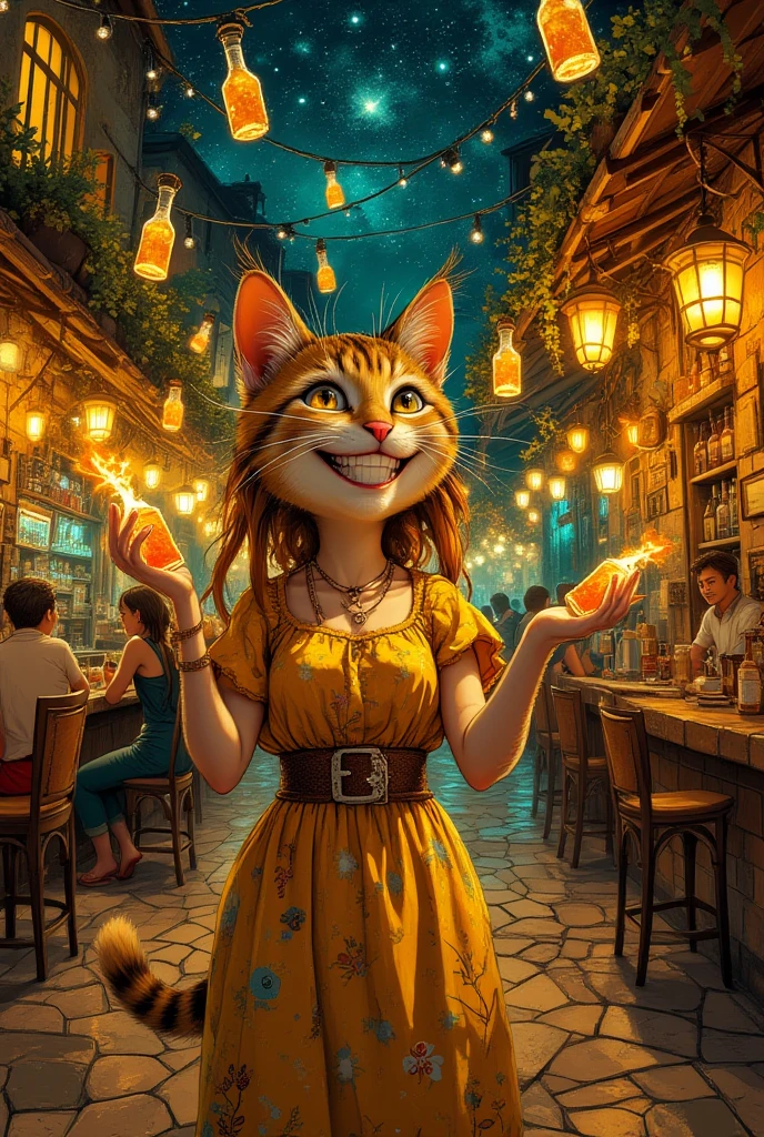 Photorealistic photo of cute corgi wondering in old market i Tailand, soft smile, art by midjorney, luminism, ultimate intricate shadow - light contrast, IPA award wining masterpiece, artistic lens, warm colors, art by Tim Burton