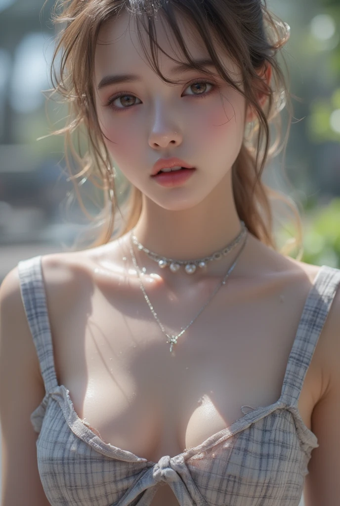 NSFW,4K,((Highest quality)),((masterpiece)),BREAK,((one girl)),(detailed),(in convenience store),((One girl)),((perfect anatomy)),nsfw,((nude)),(naked),((19 years old)),((flat chest:1.6)),(stare at viewer with stern eyes:1.5),((delicate face and eyes)),((one girl)),(bitting own lip:1.1),(angry:0.9),nose blush,(shamefull:1.2),( Straight hair),(beautiful hair),surprised, ((beautiful realistic face)),((skinny:1.3)),(delicate face and eyes),Beautiful Korean Women, Beautiful young Korean woman, Young and adorable Korean face, Gorgeous Young Korean Woman, Korean Girls, Girl cute beautiful face, Portraits of Korean female idols, Young and pretty Asian face, Cute natural anime face,Asian pretty face,((finely detailed face)),(Big eyes:1.2),((glistening eyes)),((glistening eyes )),((large eyes)),(( pretty eyes)),((intricate choker necklace)),(detailed),(Perfect Face),(Lanky:1.2),((One girl)), ((clear eyes)),((show nipples)),((beautiful skin)),don't wear anything ,(upper body),(Equal left and right eyes), (nsfw:1.5),(show nipples),(don't wear anything),(nipples facing upwards), correct arm,((Varsity Jacket)),((frilled panties))