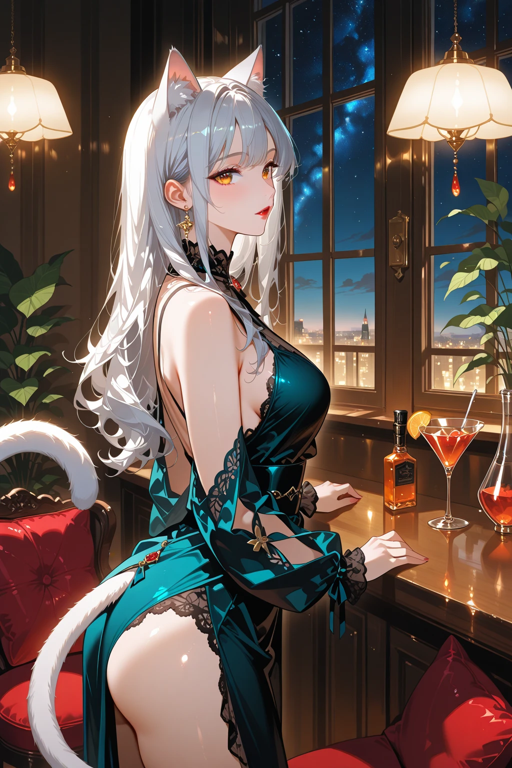 dark sakura Sake Drinker Doji leotard