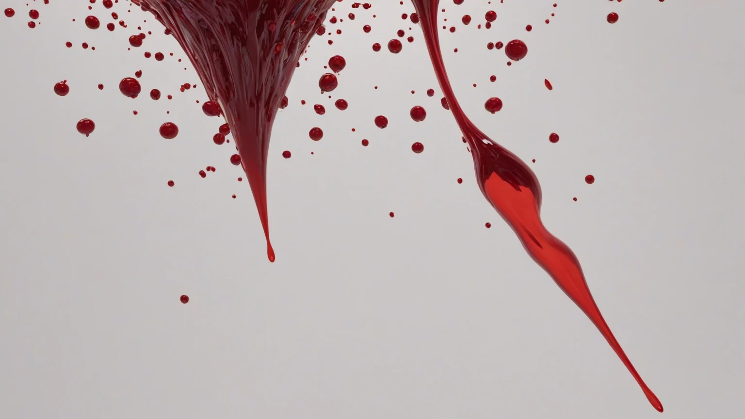 RUN FOR YOUR LIFE written in horror way on pure white page with blood