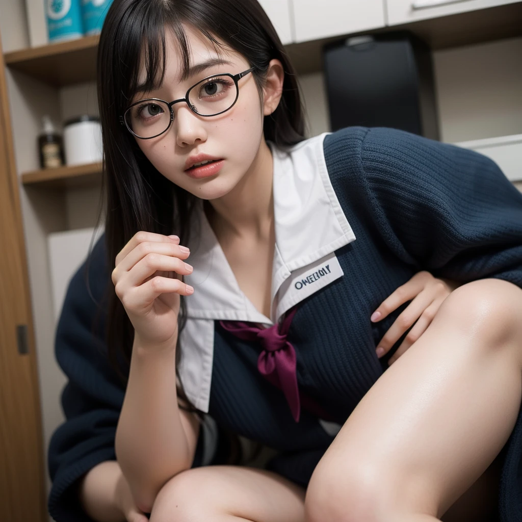 Japanese、Mature Woman、Well-fleshed、Shortcuts、Glasses、Chubby