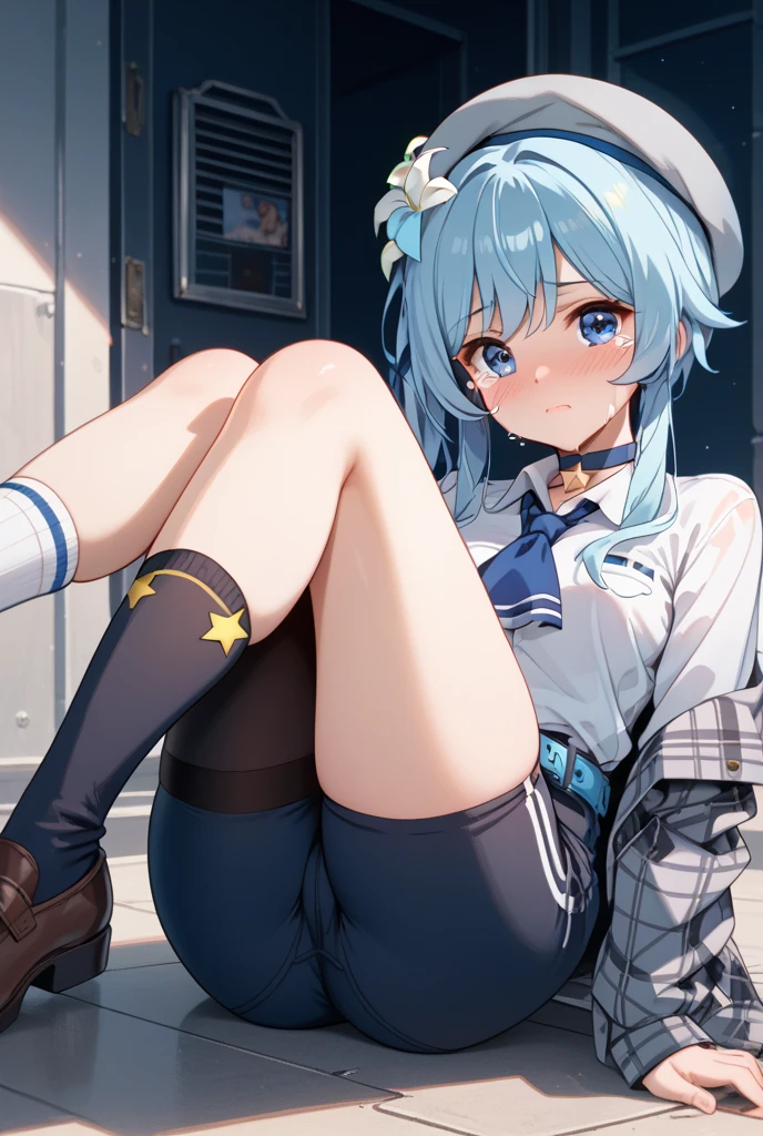 (raise both hands、squat、peace sign)、1 girl, (alone:1.2), (cowboy shot:1.2), ((Beautiful and delicate depiction of eyes)), ((beautiful and detailed face)), perfect female body, (Big breasts 1:1)、handsome figure, thin waist, (young girl), squat, ((highest quality)), ((Super detailed)), ((masterpiece)), ((High resolution)), (original), ((Highly detailed CG Unity 16k wallpaper)), Character Design, game CG, Detailed cartoon illustrations,(((NSFW 1:1)))、(squat)、(((I can see your crotch)))、(I can see your neck)、(I can see your breasts)、orgasm、(Big breasts 1:1)、(((please show me your crotch)))、((股間から飛び散るPee))、(Protruding tongue)、huge nipples、sunken nipple、Muchimuchi、(((Squirting))),Pee!、(Pee)、Chest pops out of clothes、(I can see your nipples)、(remove the pot)、(please show me your crotch),(((riding a big black dick)))、(((Screw a black dick between your crotches)))、(((screw black penis into anus))),(((Ahegao)))、,(((light blue hair)))、(((long hair)))、(((twin tails)))、(((white officer cap)))、(((white uniform)))、(((Privaty)))、nod
