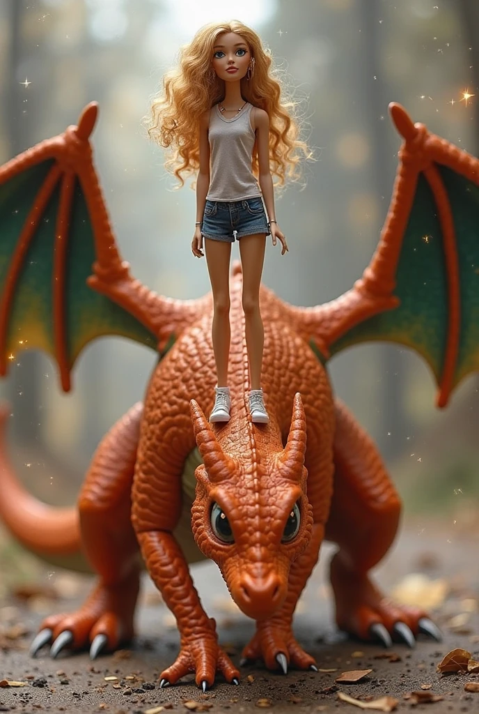 Dakota Fanning with a dragon, Frazetta style fantasy image