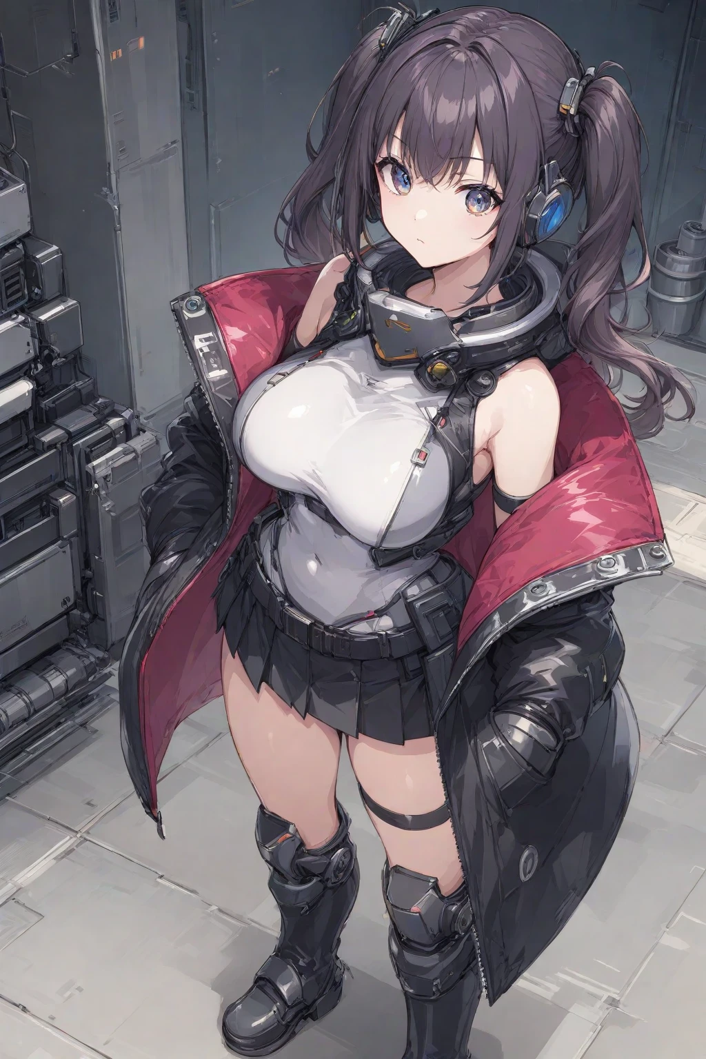 Girl, (((lifting skirt))), to reveal underwear,thong, cleavage, big boobs,very long hair,bdsm,chains,bondage,elegant girl,dainty girl,rurudo,pixiv,thong,gloves,((li)),white clothing
