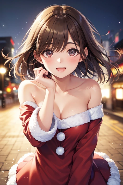 ((((perfect ???????, super detailed skin)))), 1 girl, japanese, 14 years old, shiny skin, large breasts:0.5, watching the view,
beautiful hair, beautiful face, beautiful detailed eyes, (long hair:1.4), ((brown hair)),
beautiful clavicle, beautiful body, beautiful chest, beautiful thigh, beautiful legs, babyface, mole under eye, seductive thighs,
((symmetrical clothing, (metallic red bunny girl costume:1.4))),
sitting, spread legs, cameltoe, ((impatient expression)), (facing the front), (((blushing cheeks, embarassed expression)),
(beautiful scenery), warm christmas decorated room, (christmas tree), christmas ornaments, christmas decoration, christmas illuminations, christmas lighting,
(8k, top-quality, masterpiece:1.2, extremely detailed), (photorealistic), beautiful illustration, cinematic lighting,