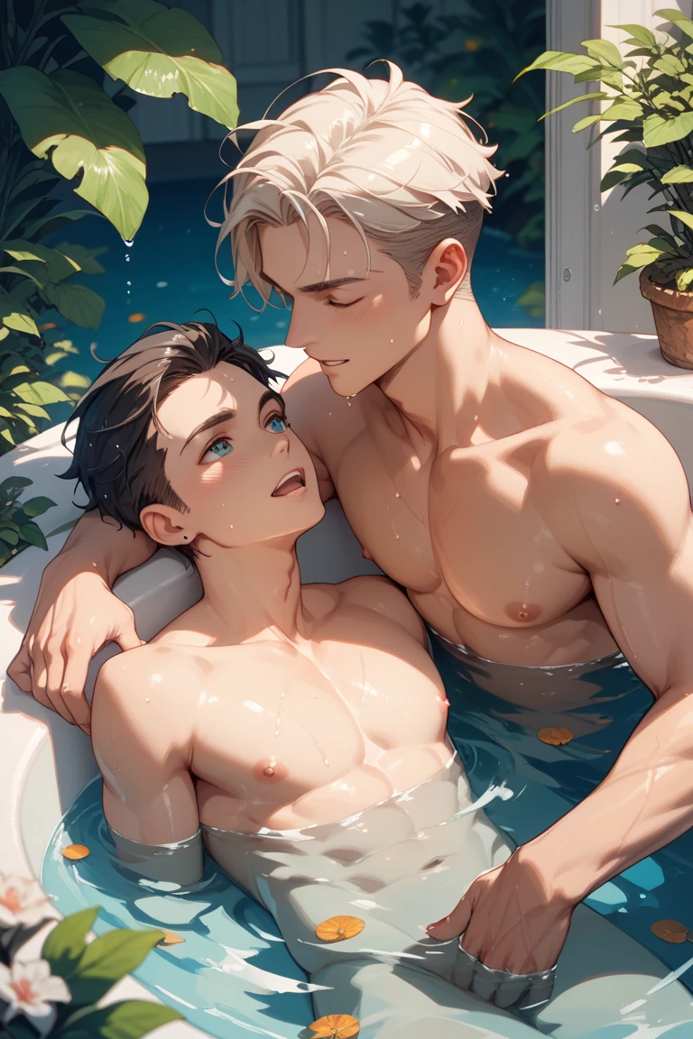 Two boys in passion,swimmingpool,Raised sexy