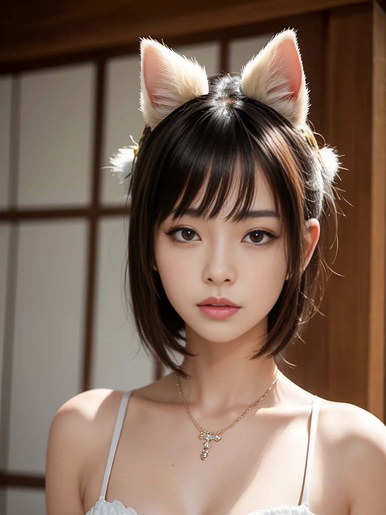 ((naked:1.3)),((2girl:1.3)),(two beautiful Akihabara girls with cat ear are under cherry tree blossum:1.3),yuri,(no makeup),((cute round face)),((realistic)),highschool student,Kawaii,hair tied up,bright pale skin,((baby face)),childish look,matt skin,(smiling),no makeup,ultra cute, transparent eyes, adorable charm, elegance,photorealistic, transparent air, (best quality:1.0), (ultra highres:1.0) ,(photo realistic:1.0), (ultra detailed:1.0), (8k RAW photo:1.1),photographed by professional photographers using the highest quality equipment