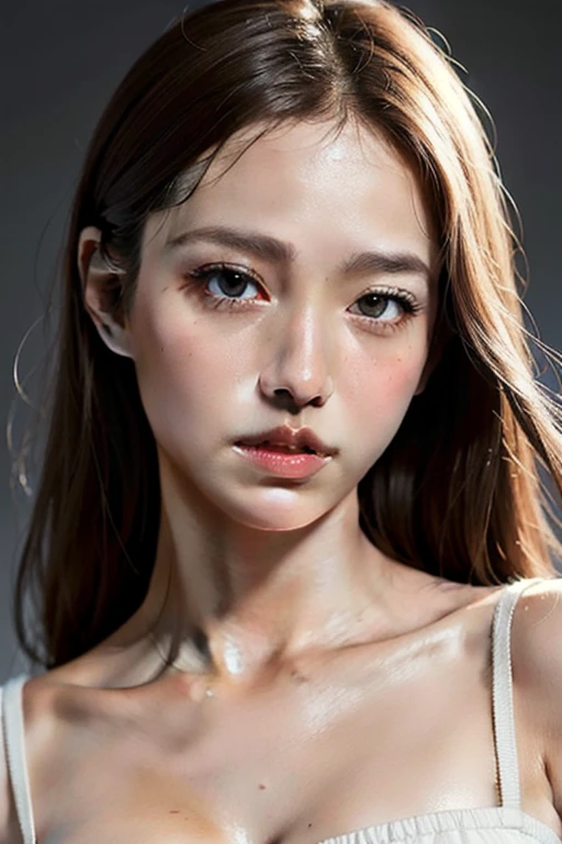 Photo, 8k portrait of a beautiful naked woman, Mayan features with brown hair, Photografía digital intrincada, elegant, very detailed, majestic, arte de artgerm y ruan jia y greg rutkowski pintura surrealist obra maestra, side lighting, beautiful finely detailed eyes: 1.2, HdR, realist, High Definition