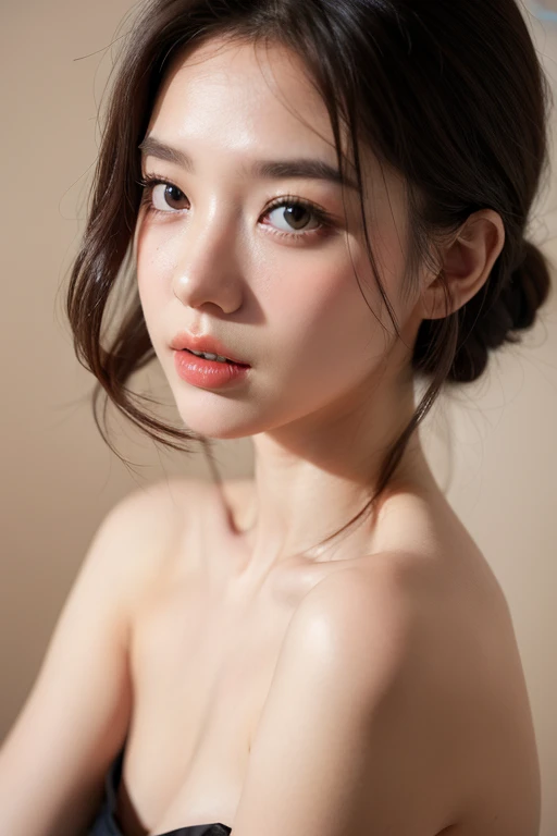 ((Highest quality, 8k, masterpiece :1.3)), One girl, Beautiful woman with slim abdominal muscles :1.3, (Random Hairstyles, Huge breasts :1.2), Wrapped in a bath towel :1.2, Highly detailed face, Fine grain, double eyelid、Japanese women