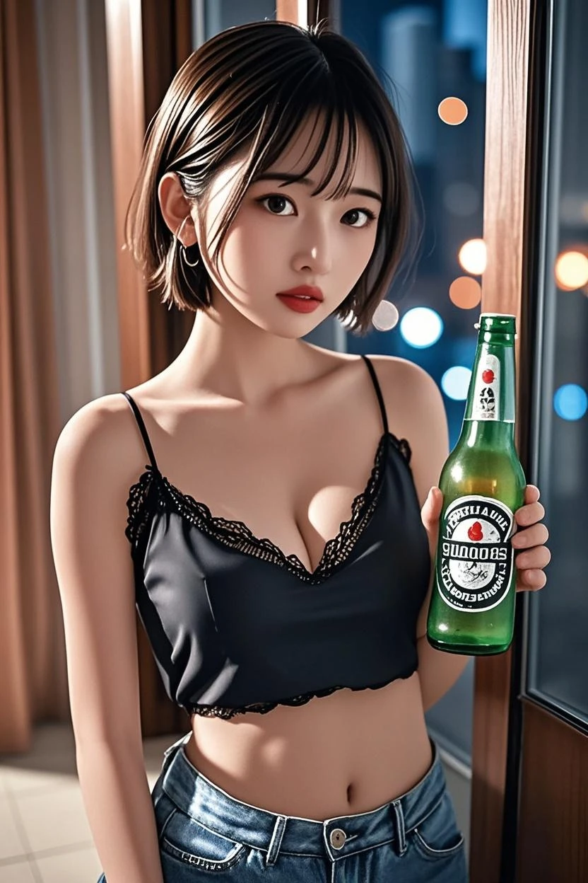 1 japanese girl, Looking at the snowy amusement park, dressed in圣诞比基尼服装的年轻女子双腿分开站立,bikini bikini bikini, Married woman, 摩洛解放阵线, mature, 巨bigger的惊人女神拍摄, Japan goddess, Very sexy, 强bigger而巨bigger, It's jaw-droppingly beautiful, Japan goddess, 非常bigger的, bigger, ((Santa Claus Miniskirt Costume and Hat)), (dressed in:Red mini bikini,Embellished with white bikini, Thick black band, Red long leather bootigger腿可见), (lean forward to you), (Fireworks are set off in the amusement park at night), in the snow, (Background with: City at night decorated with Christmas lights), 动物角色在Background with中跳舞, ((quality, 8K, On a table:1.3)), Whole body ESBIAN, long leges, Beautiful woman with perfect figure:1.4, Slim abs:1.1, ((dark brown hair、巨bigger的山雀:1.2)), Highly Detailed Face and Skin Textur, 詳細な目, 二重まぶた, (Look from the bottom up), from knee to, long slim figure, Smiling, (hair messy, asymmetricalbangs, Light brown hair,)